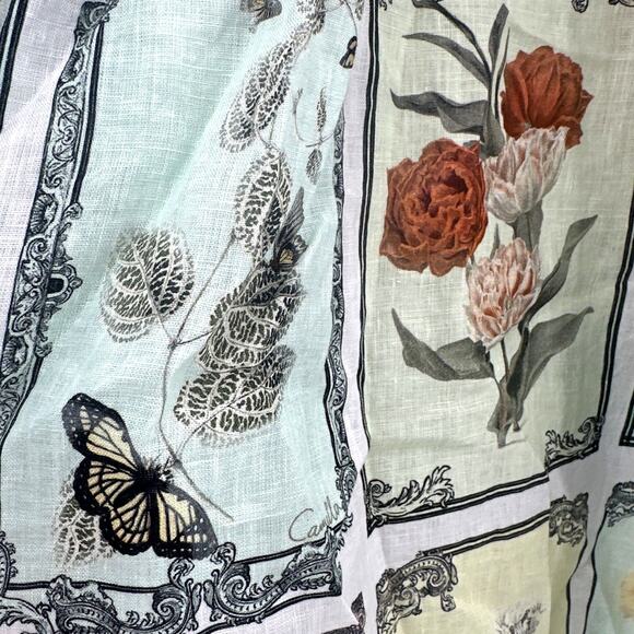 Camilla Long Live Letterpress Mini Shift Shirt Dress Size L - Picture 8 of 14